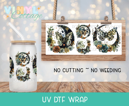 121UV ~  UV DTF Wrap ~ Butterfly Moon