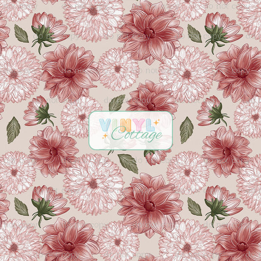 Vintage Dahlias ~ 1276