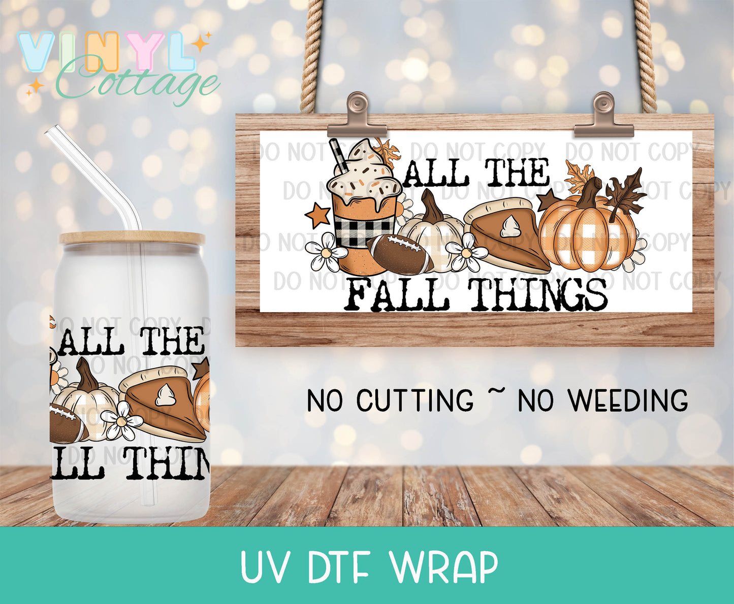 128UV ~  UV DTF Wrap ~ All The Fall Things