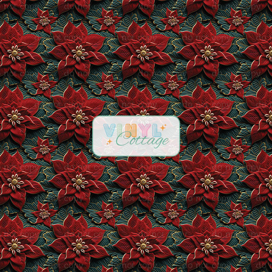 Poinsettia 3D ~ 1323