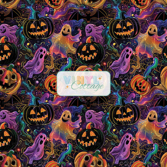 Neon Pumpkins and Ghosts ~ 1358