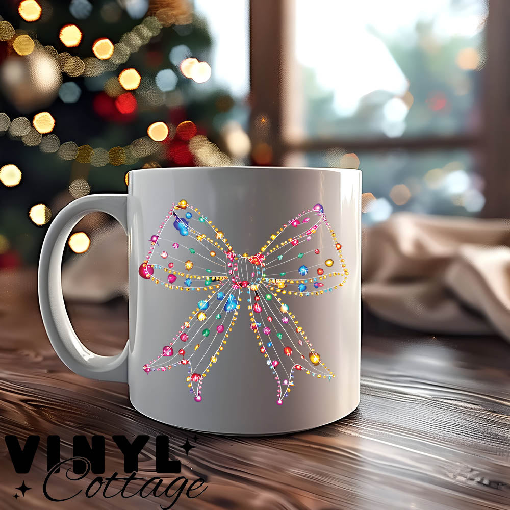 Christmas Lights Coquette ~ UV DTF DECAL