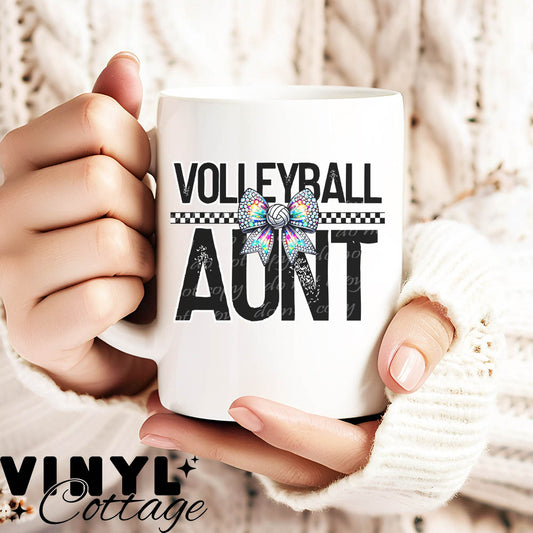 Volleyball Aunt ~ UV DTF DECAL