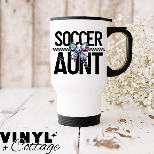 Soccer Aunt ~ UV DTF DECAL