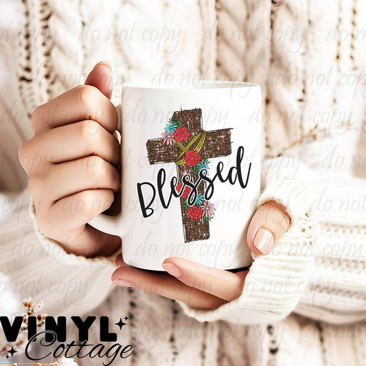 Blessed Cross ~ UV DTF DECAL