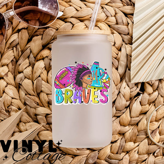 Bright Mascots ~ Braves ~ UV DTF DECAL