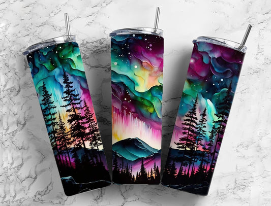 TW118 ~ Tumbler Wrap ~ Northern Lights