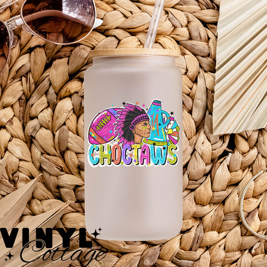 Bright Mascots ~ Choctaws ~ UV DTF DECAL