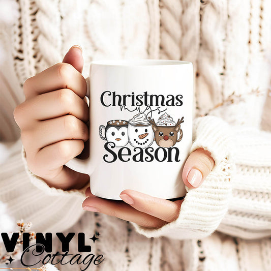 Christmas Mug Season ~ UV DTF DECAL