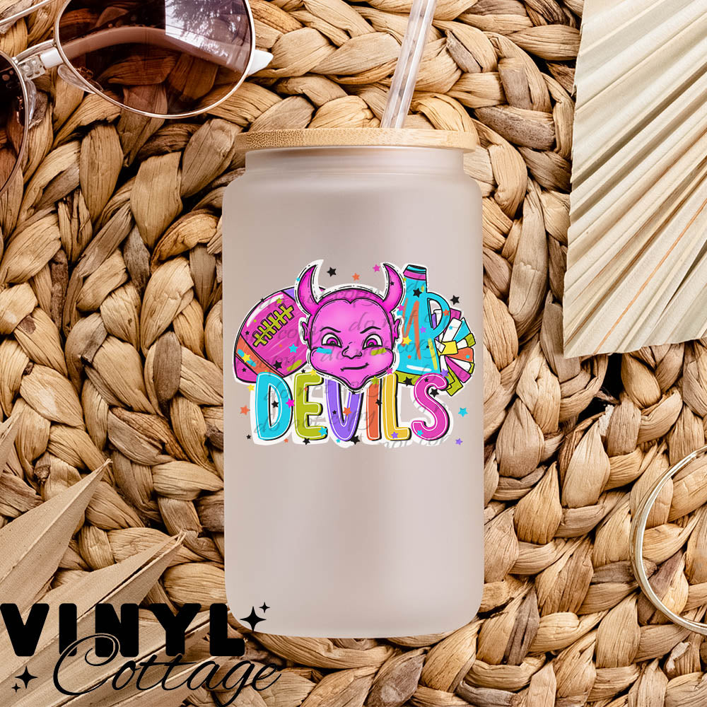 Bright Mascots ~ Devils ~ UV DTF DECAL