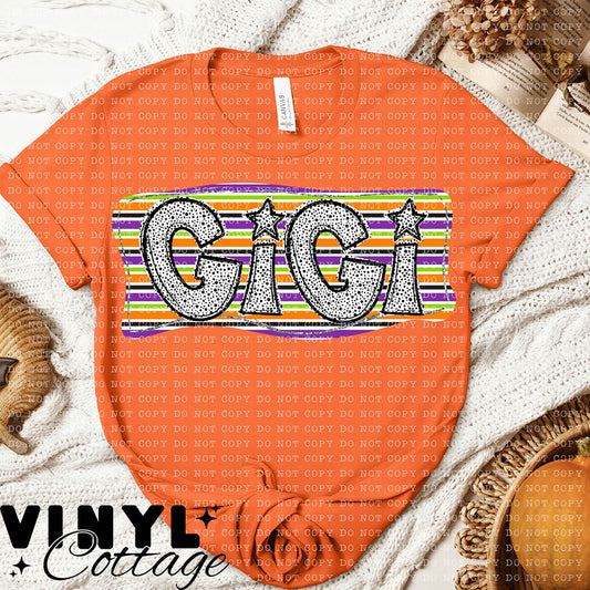 Dotted Halloween ~ Gigi ~ UV DTF DECAL