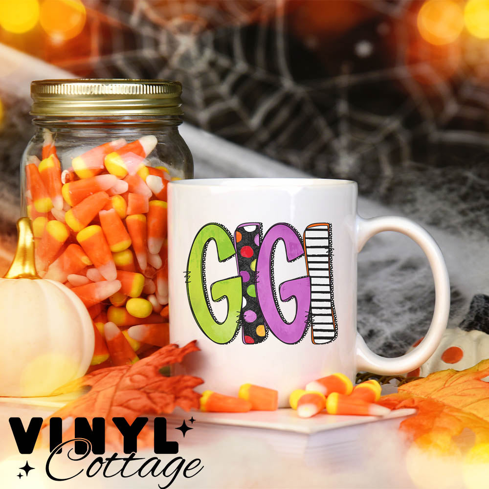 Halloween Name Cups ~ Gigi ~ UV DTF DECAL