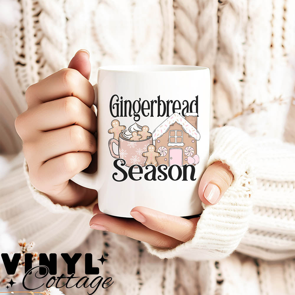 Gingerbread Season ~ UV DTF DECAL