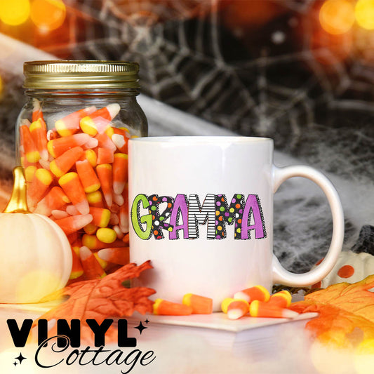 Halloween Name Cups ~ Gramma ~ UV DTF DECAL