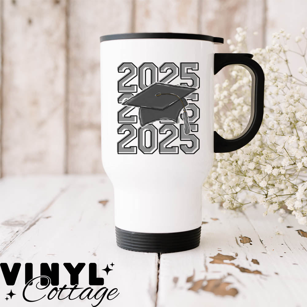 Grad Cap ~ Gray ~ UV DTF DECAL