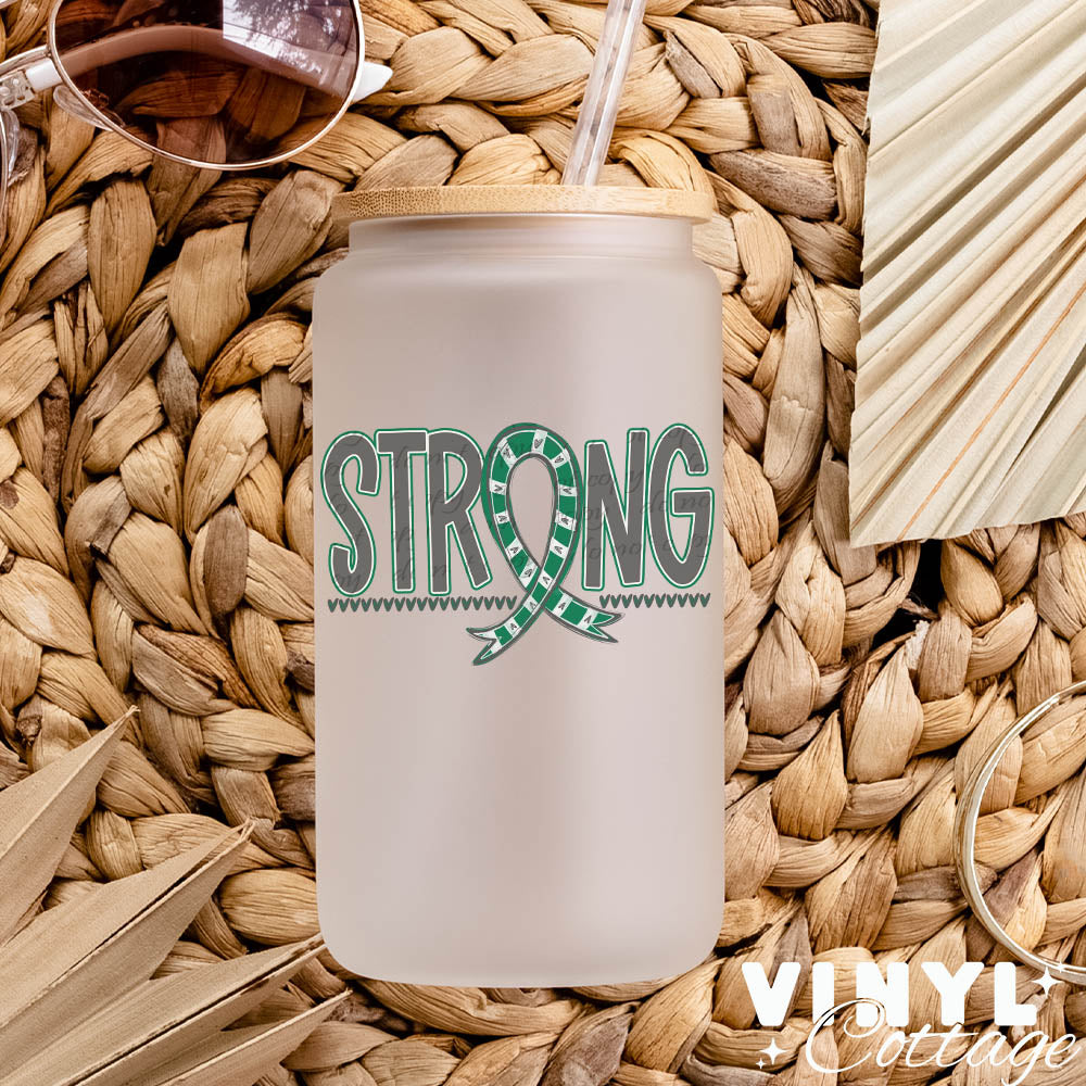 Strong Ribbon ~ Green ~ UV DTF DECAL