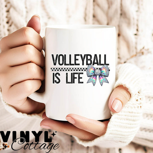 Volleyball Is Life ~ UV DTF DECAL