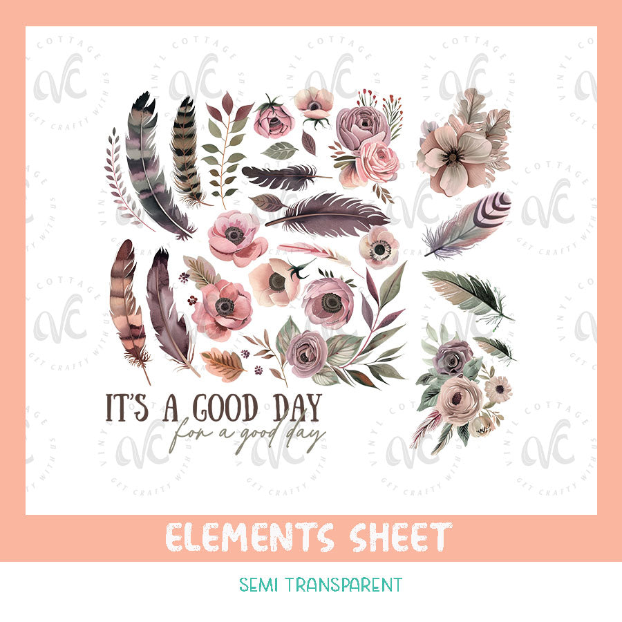 EL48 ~ Good Day for a Good Day ~ UV DTF Element Sheet