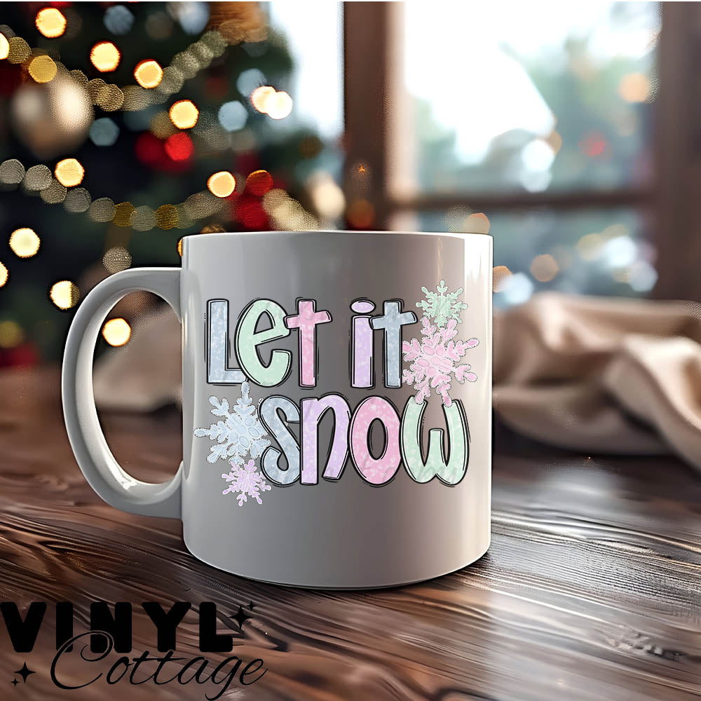 Let It Snow ~ UV DTF DECAL