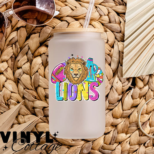 Bright Mascots ~ Lions ~ UV DTF DECAL