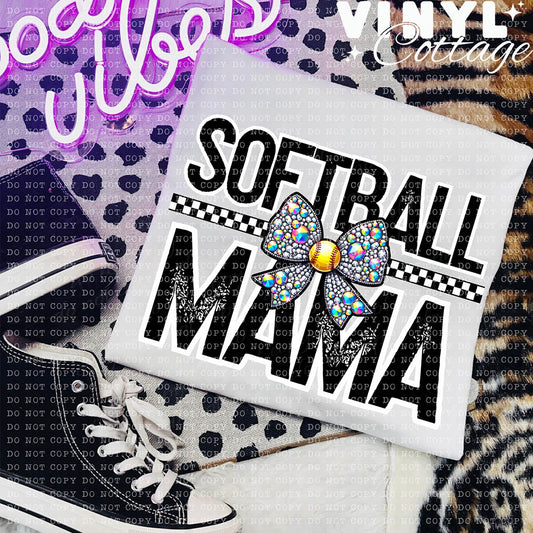 Softball Mama ~ DTF Transfer