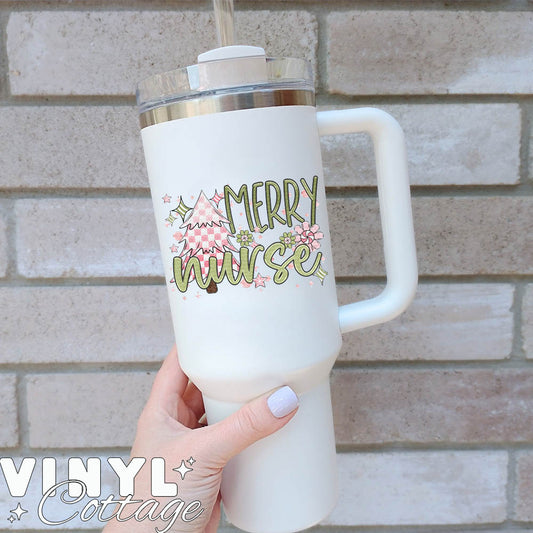 Merry Nurse ~ UV DTF DECAL