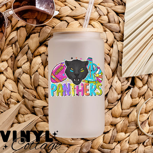 Bright Mascots ~ Panthers ~ UV DTF DECAL