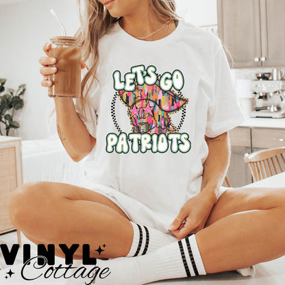 Painted Mascot ~ Patriots ~ DTF Transfer