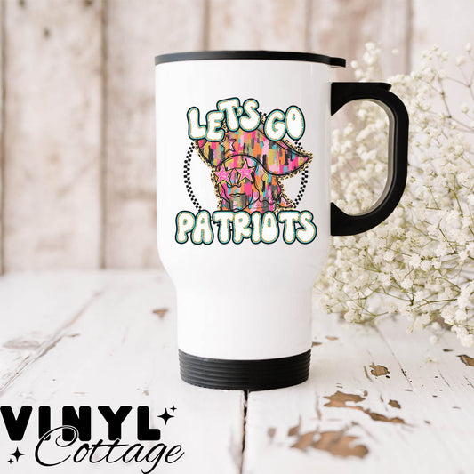 Painted Mascot ~ Patriots ~ UV DTF DECAL