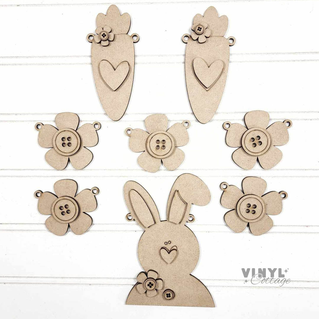 Bunny and Carrot Banner DIY Kit