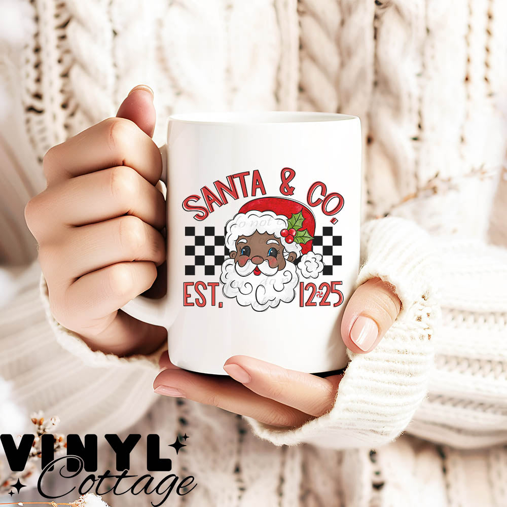 Santa & Co. Medium Tone ~ UV DTF DECAL