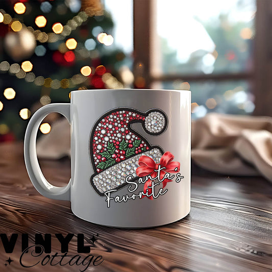 Santa's Favorite ~ UV DTF DECAL