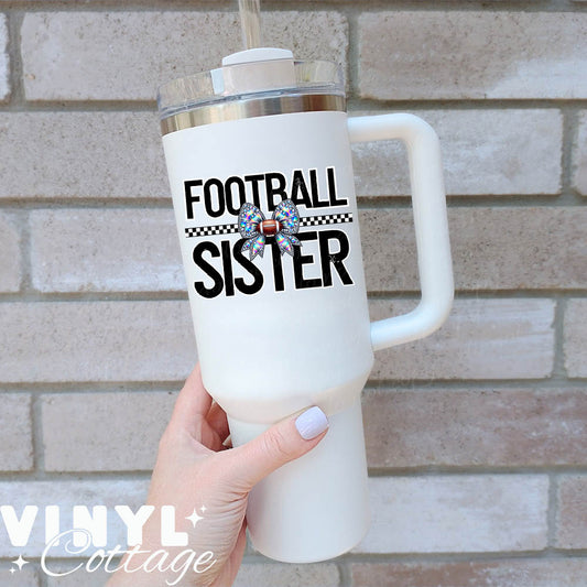 Football Sister ~ UV DTF DECAL