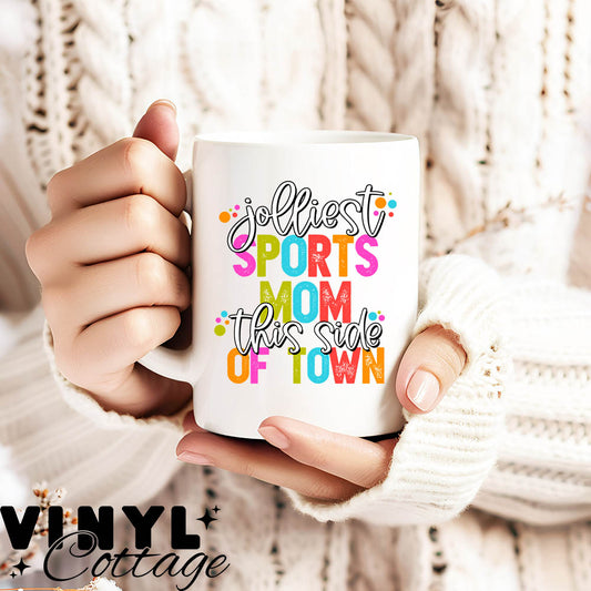 Jolliest Sports Mom ~ UV DTF DECAL