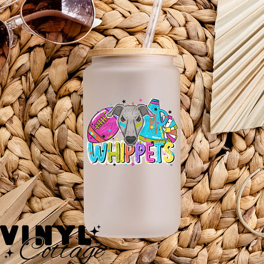 Bright Mascots ~ Whippets ~ UV DTF DECAL