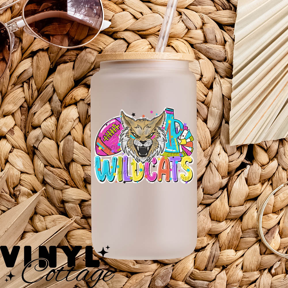 Bright Mascots ~ Wildcats ~ UV DTF DECAL – Vinyl Cottage