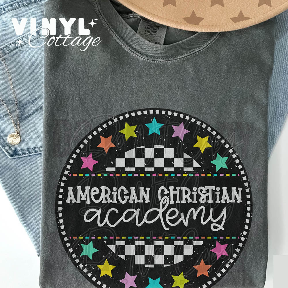 American Christian Academy ~ Seeing Stars ~ DTF Transfer