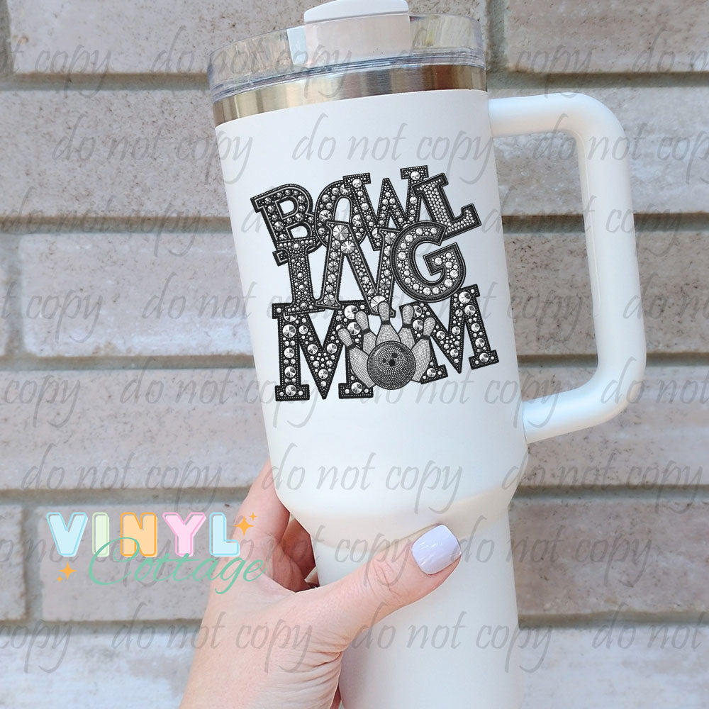 Rhinestone Sports Mom ~ UV DTF Transfers