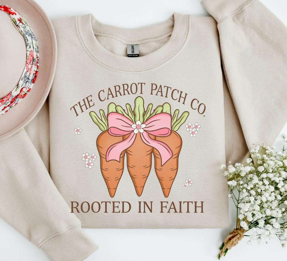 The Carrot Patch Rooted in Faith ~ DTF Transfer