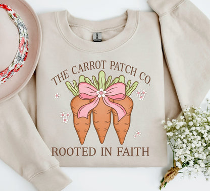 The Carrot Patch Rooted in Faith ~ DTF Transfer