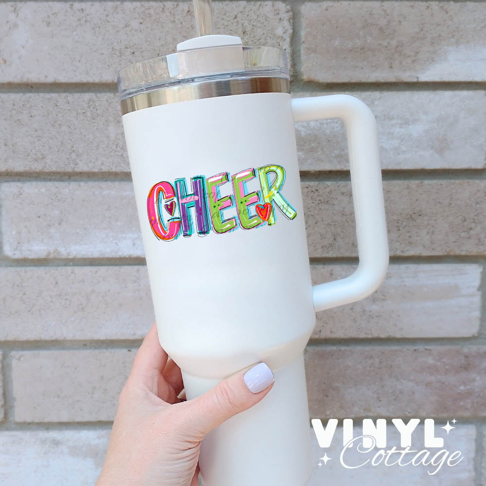 Cheer ~ Cheery Words ~ UV DTF DECAL