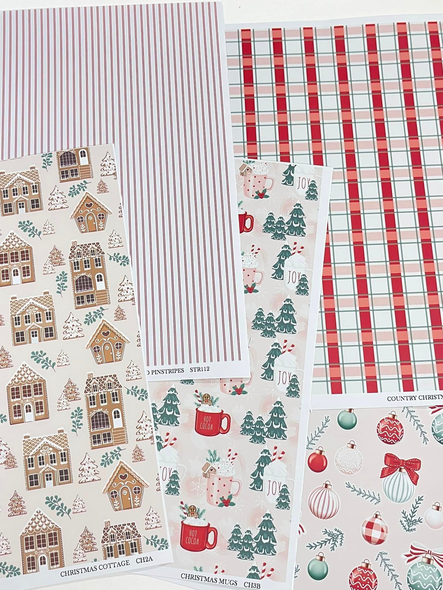 Bundle 1 ~ Adhesive Christmas Pattern Bundle