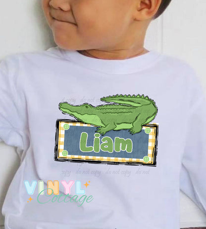 Boy Gator ~Sublimation Transfer ~ TR971