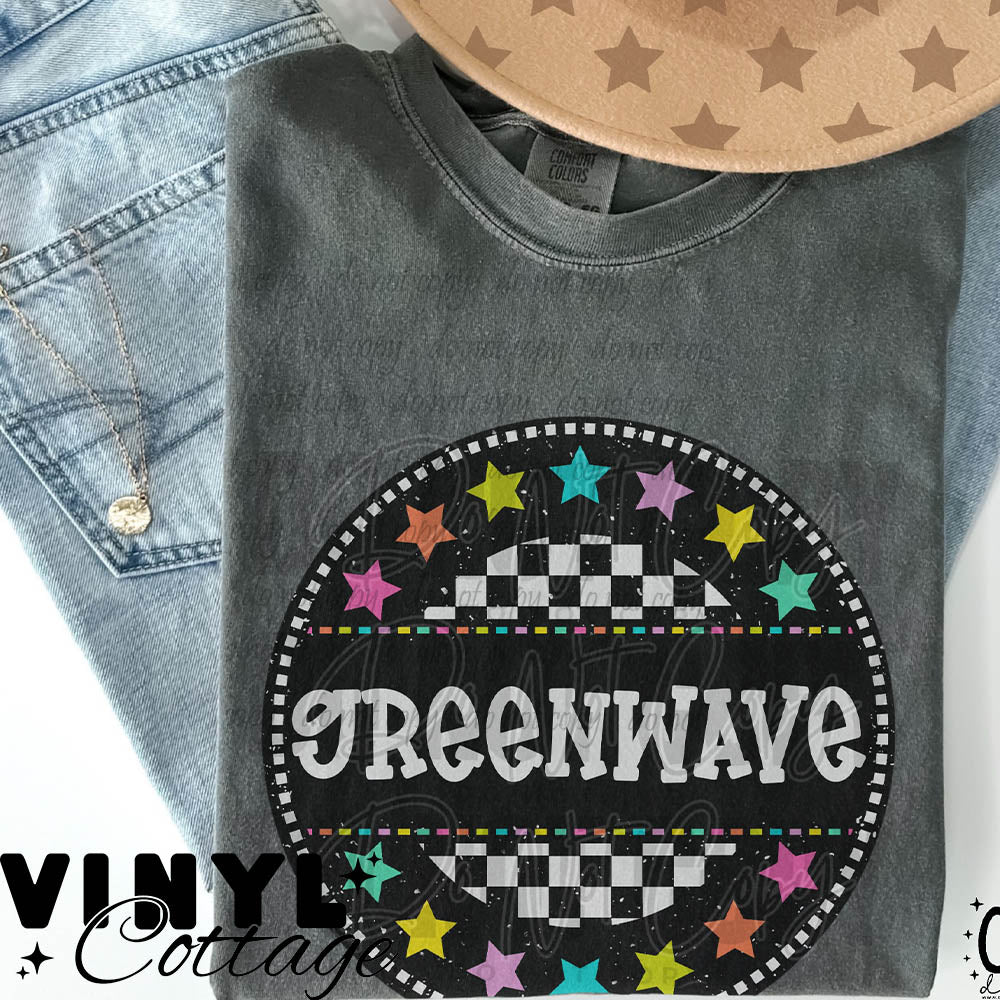 Greenwave ~ Seeing Stars ~ DTF Transfer