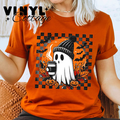 Halloween Coffee Ghostie ~ DTF Transfer