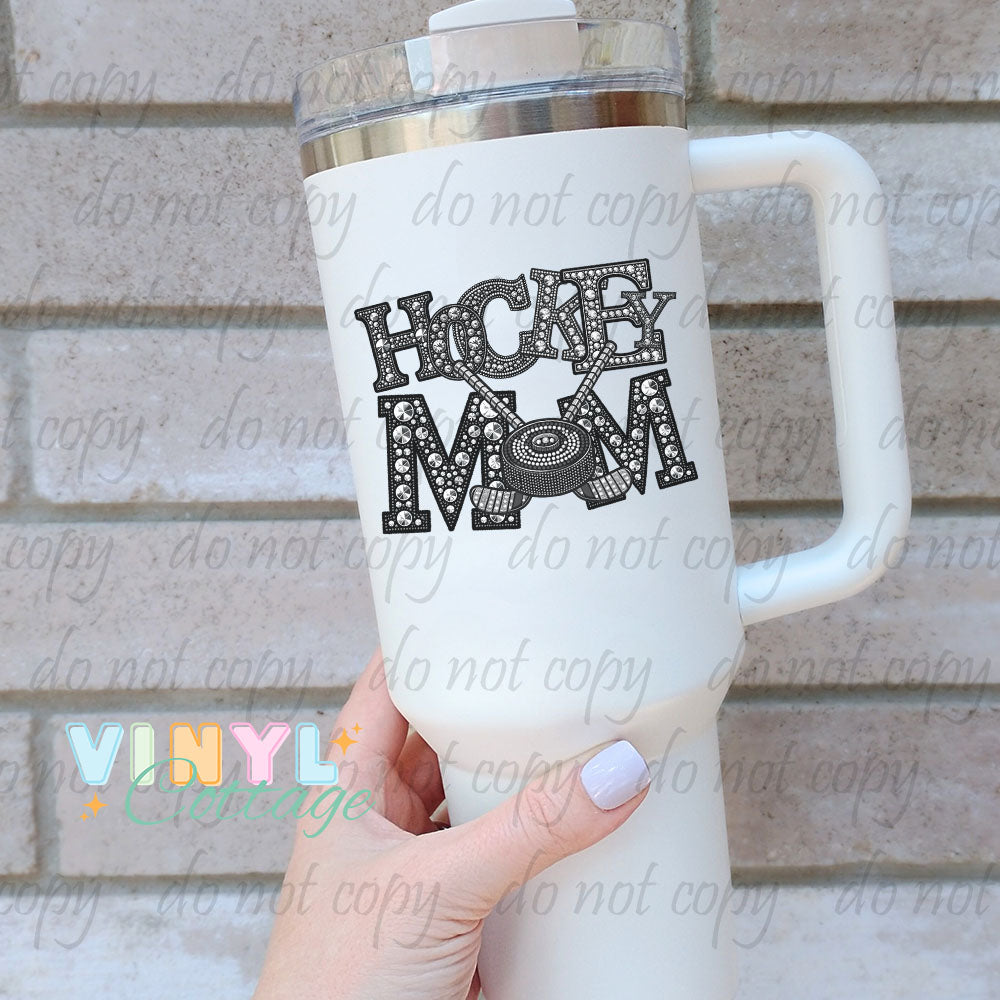 Rhinestone Sports Mom ~ UV DTF Transfers