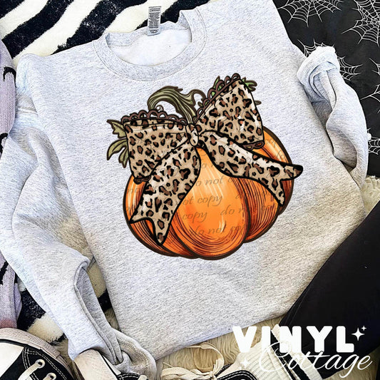 Leopard Coquette Pumpkin ~ DTF Transfer