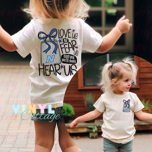 Rams Toddler and Youth Tee ~ Love Us or Fear Us