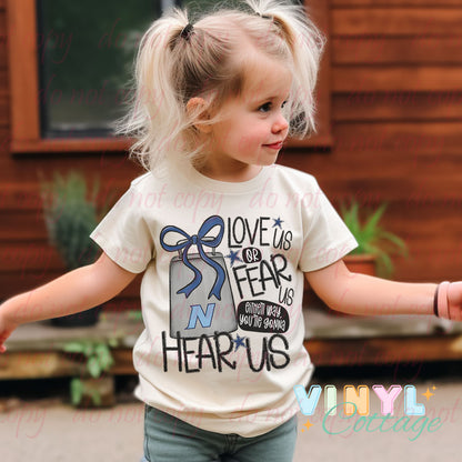 Rams Toddler and Youth Tee ~ Love Us or Fear Us