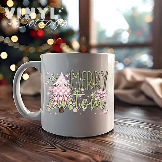 Merry Name Personalized ~ UV DTF DECAL